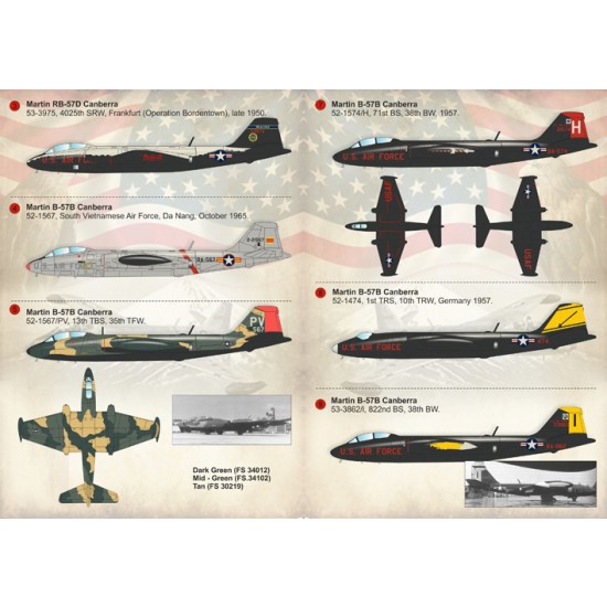 1/72 Wet Decals - Martin B-57 Canberra Part 1 1/72 Wet Decals - Martin B-57 Canberra Part 1