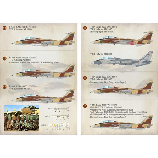 1/72 Wet Decals - Iranian Grumman F-14 Tomcat 1/72 Wet Decals - Iranian Grumman F-14 Tomcat