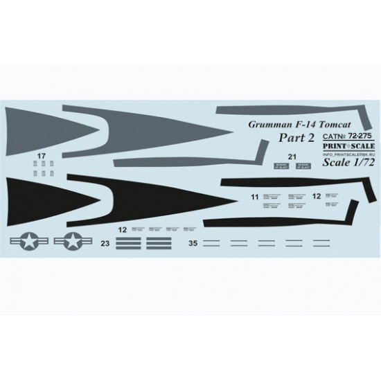 1/72 Grumman F-14 Tomcat Decals (Part 2) 1/72 Grumman F-14 Tomcat Decals (Part 2)