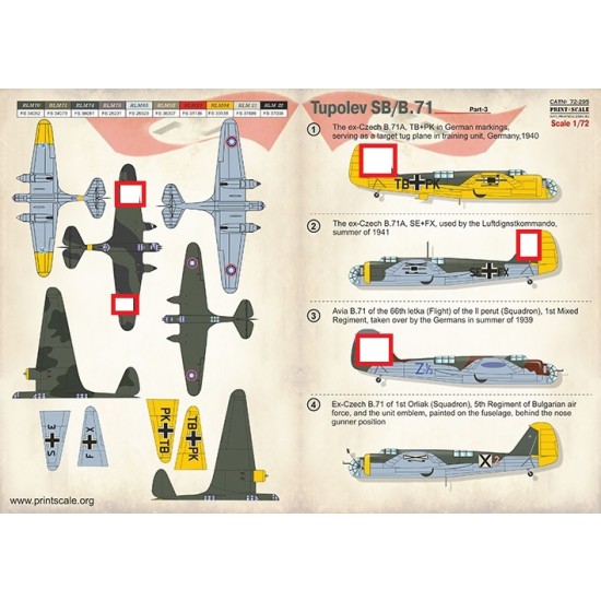 1/72 Tupolev SB/B.71 Decals Part.3 1/72 Tupolev SB/B.71 Decals Part.3