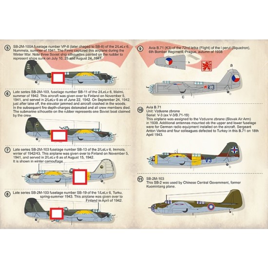 1/72 Tupolev SB/B.71 Decals Part.3 1/72 Tupolev SB/B.71 Decals Part.3