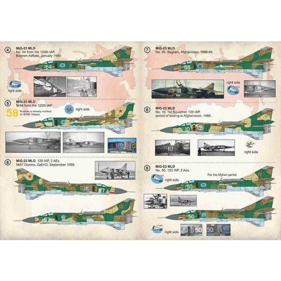 Decals for 1/72 Mikoyan-Gurevich MiG-23 Decals for 1/72 Mikoyan-Gurevich MiG-23