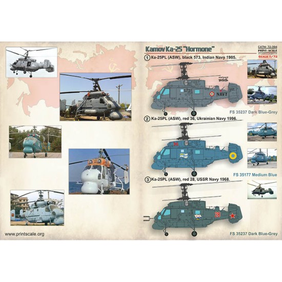 Decals for 1/72 Kamov Ka-25 Hormone Decals for 1/72 Kamov Ka-25 Hormone