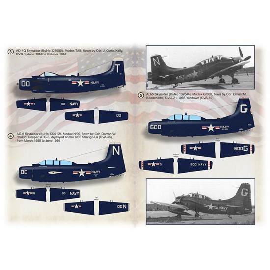 Decals for 1/72 Blue CAG SPADS. Carrier Air Group CO AD Skyraiders Decals for 1/72 Blue CAG SPADS. Carrier Air Group CO AD Skyraiders