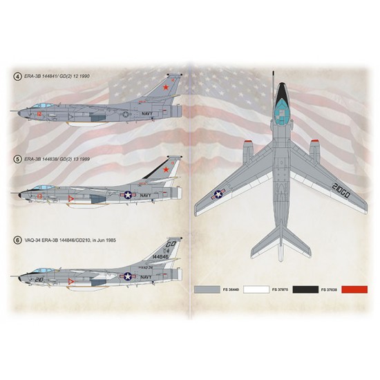Decals for 1/72 Douglas ERA-3B Skywarrior Electronic Aggressors Part 1 Decals for 1/72 Douglas ERA-3B Skywarrior Electronic Aggressors Part 1