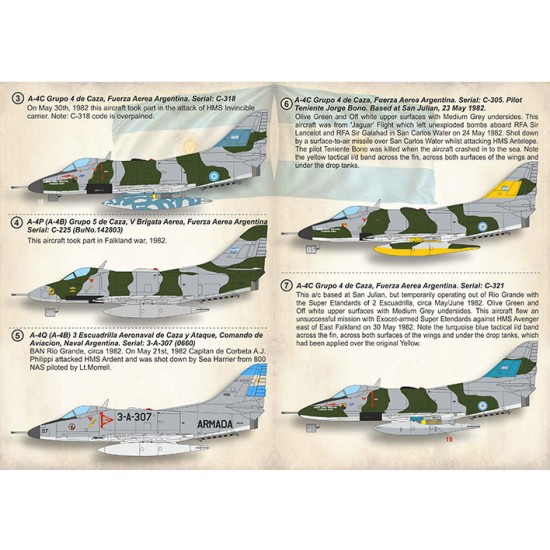 Decals for 1/72 Skyhawk in Falkland War Part 2 The Complete Set Decals for 1/72 Skyhawk in Falkland War Part 2 The Complete Set