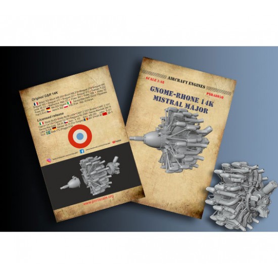 1/48 Gnome-Rhone 14K Mistral Major Radial Engine 1/48 Gnome-Rhone 14K Mistral Major Radial Engine