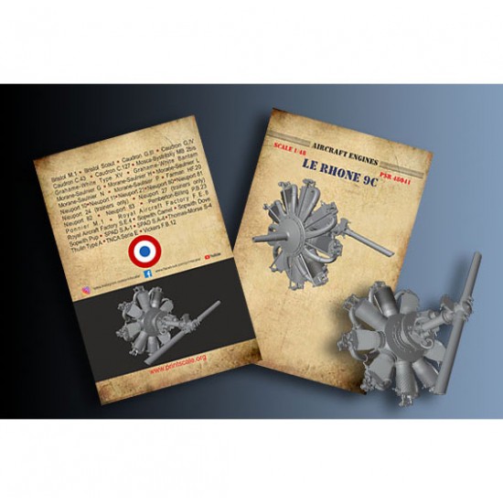 1/48 Le Rhone 9C Rotary Aircraft Engine 1/48 Le Rhone 9C Rotary Aircraft Engine