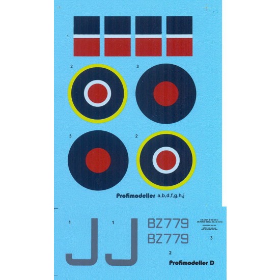 Decals for 1/32 Consolidated B-24 Liberator GR Mk.V BZ779 Josef Kuhm Decals for 1/32 Consolidated B-24 Liberator GR Mk.V BZ779 Josef Kuhm