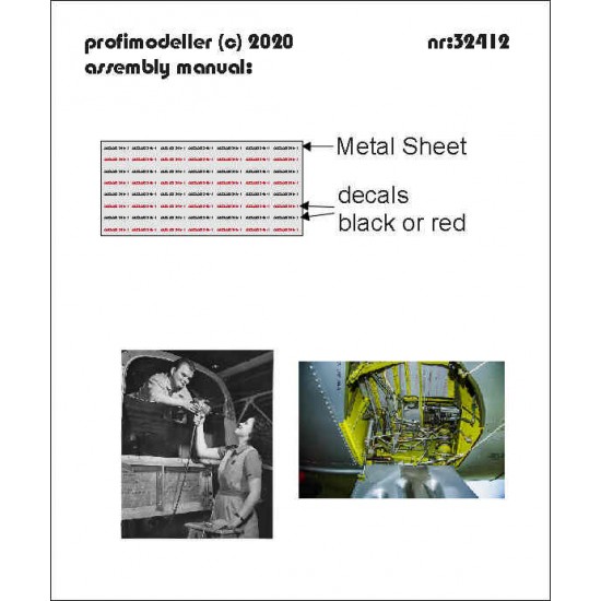 Decals for 1/32 USAF Stamped Sheets Decals for 1/32 USAF Stamped Sheets