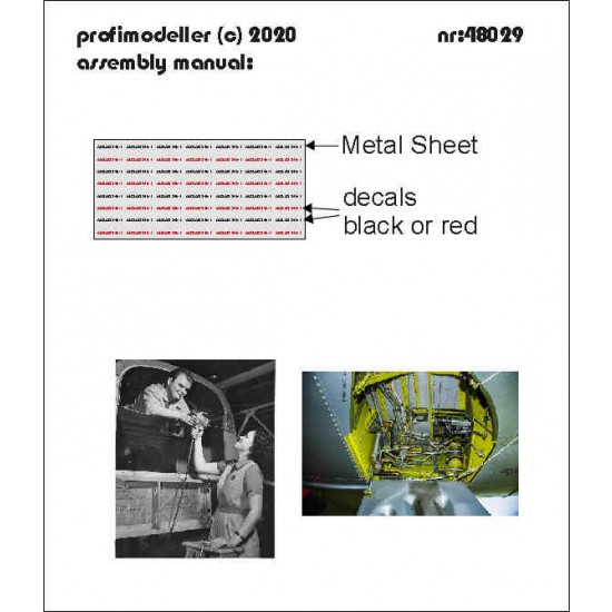 Decals for 1/48 USAF Stamped Metal sheet ALCLAD Sencils Decals for 1/48 USAF Stamped Metal sheet ALCLAD Sencils