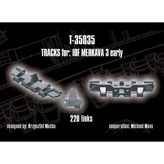 1/35 Tracks for IDF Merkava Mk 3 early 1/35 Tracks for IDF Merkava Mk 3 early