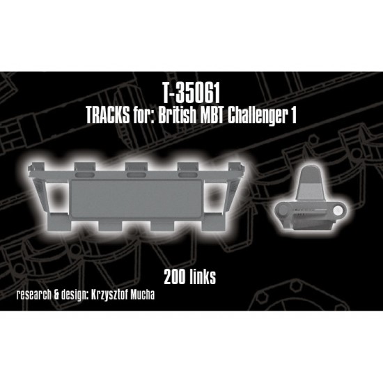 1/35 Tracks for British MBT Challenger 1 1/35 Tracks for British MBT Challenger 1