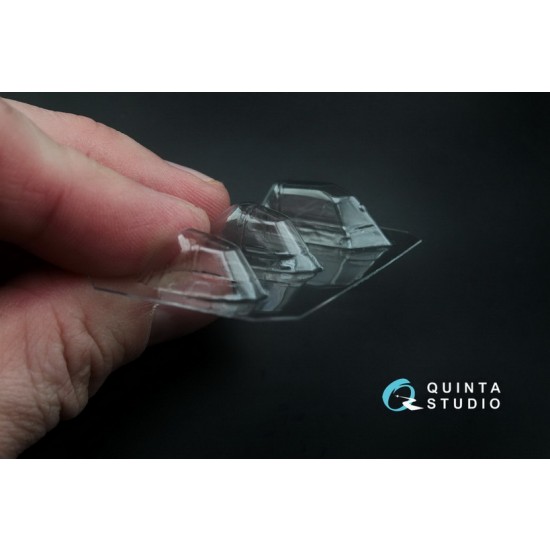 1/48 I-16 All Single Seater Version Vacuformed Clear Canopy 1/48 I-16 All Single Seater Version Vacuformed Clear Canopy