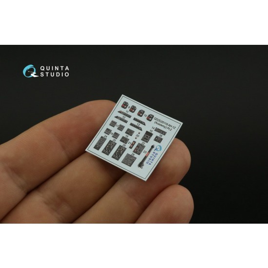 1/35 AH-1Z Coloured Interior Detail Parts for Academy kits with Resin parts 1/35 AH-1Z Coloured Interior Detail Parts for Academy kits with Resin parts