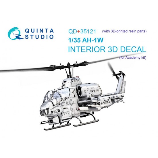 1/35 AH-1W Coloured Interior Detail Parts for Academy kits with Resin parts 1/35 AH-1W Coloured Interior Detail Parts for Academy kits with Resin parts