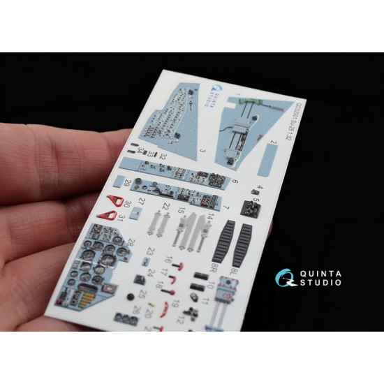1/32 Su-25 Interior Detail Set (on decal paper) for Trumpeter Kit 1/32 Su-25 Interior Detail Set (on decal paper) for Trumpeter Kit