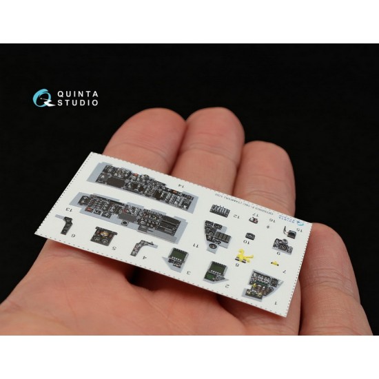 1/32 F-16C Interior Detail Set (on decal paper) for Tamiya Kit 1/32 F-16C Interior Detail Set (on decal paper) for Tamiya Kit