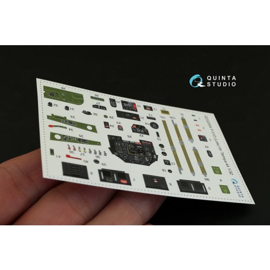 1/32 P-51D Late Interior Detail Set (on decal paper) for Tamiya Kit 1/32 P-51D Late Interior Detail Set (on decal paper) for Tamiya Kit