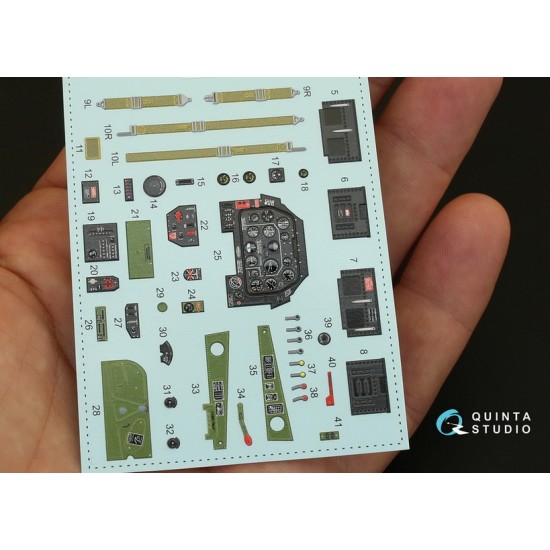 1/32 P-51D Early Interior Detail Set (on decal paper) for Tamiya Kit 1/32 P-51D Early Interior Detail Set (on decal paper) for Tamiya Kit