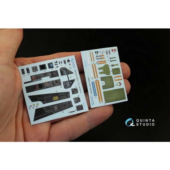 1/32 Mirage 2000-5 Interior Detail Set (on decal paper) for Kitty Hawk Kit 1/32 Mirage 2000-5 Interior Detail Set (on decal paper) for Kitty Hawk Kit