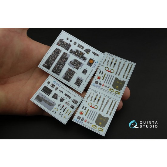 1/32 F-4J 3D-Printed & Coloured Interior Decals for Tamiya kit 1/32 F-4J 3D-Printed & Coloured Interior Decals for Tamiya kit