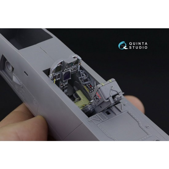 1/32 F/A-18C Hornet Early 3D-Printed & Coloured Interior on Decal Paper for Academy kits 1/32 F/A-18C Hornet Early 3D-Printed & Coloured Interior on Decal Paper for Academy kits