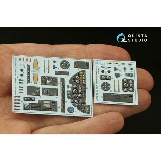 1/32 Do 335A-12 Interior Details on 3D Decal for Zoukei-mura kits 1/32 Do 335A-12 Interior Details on 3D Decal for Zoukei-mura kits