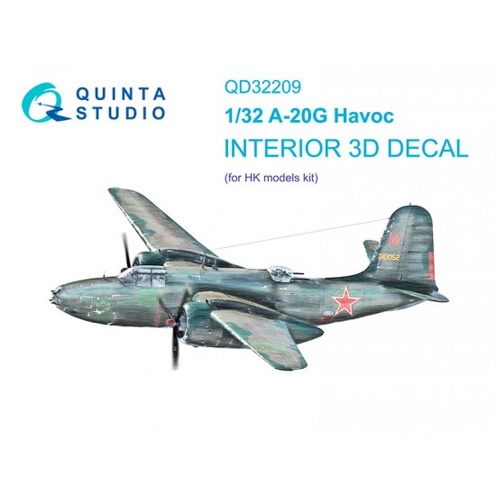 1/32 A-20G Havoc Coloured Interior Detail Parts for HK Models 1/32 A-20G Havoc Coloured Interior Detail Parts for HK Models
