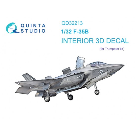 1/32 F-35B 3D-Printed & Coloured Interior for Trumpeter kits 1/32 F-35B 3D-Printed & Coloured Interior for Trumpeter kits