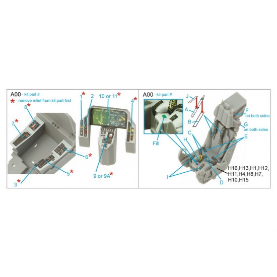 1/32 F-35B 3D-Printed & Coloured Interior for Trumpeter kits 1/32 F-35B 3D-Printed & Coloured Interior for Trumpeter kits