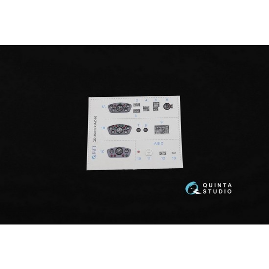 1/35 Gaz-66 Family Interior Detail Set (on decal paper) for Trumpeter Kits 1/35 Gaz-66 Family Interior Detail Set (on decal paper) for Trumpeter Kits