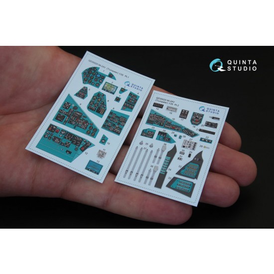 1/35 Mi-24V 3D-Printed & Coloured Interior Decals for Trumpeter kit 1/35 Mi-24V 3D-Printed & Coloured Interior Decals for Trumpeter kit