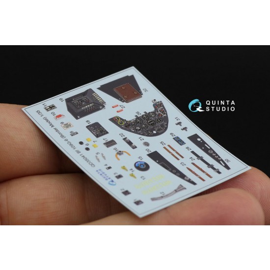 1/35 Bf 109G-6 3D-Printed & Coloured Interior on Decal Paper for Border Model kit 1/35 Bf 109G-6 3D-Printed & Coloured Interior on Decal Paper for Border Model kit