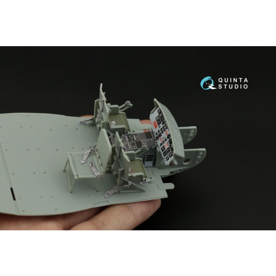 1/35 UH-1C 3D-Printed & Coloured Interior on Decal Paper for Academy kits 1/35 UH-1C 3D-Printed & Coloured Interior on Decal Paper for Academy kits