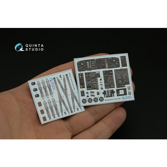 1/35 Sikorsky CH-54A Tarhe Interior Parts (3D decal) for ICM kits 1/35 Sikorsky CH-54A Tarhe Interior Parts (3D decal) for ICM kits