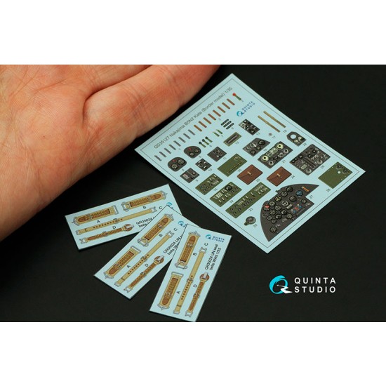 1/35 Nakajima B5N2 Kate Coloured Interior Detail Parts for Border Model 1/35 Nakajima B5N2 Kate Coloured Interior Detail Parts for Border Model