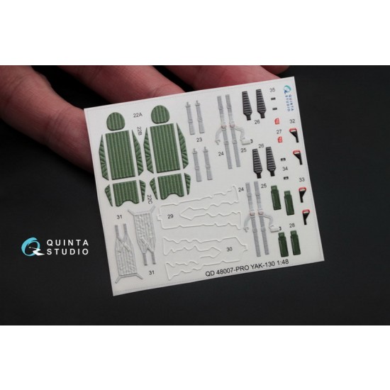 1/48 Yak-130 Interior Detail Set (on decal paper) for Zvezda Kits 1/48 Yak-130 Interior Detail Set (on decal paper) for Zvezda Kits