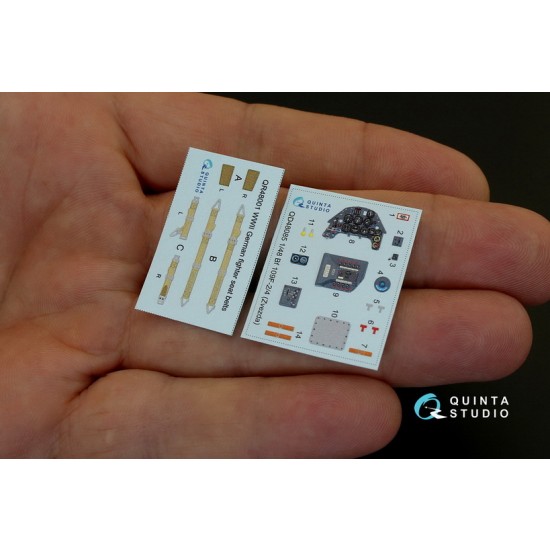 1/48 I-16 Type 18/24 Interior Detail Set (on decal paper) 1/48 I-16 Type 18/24 Interior Detail Set (on decal paper)