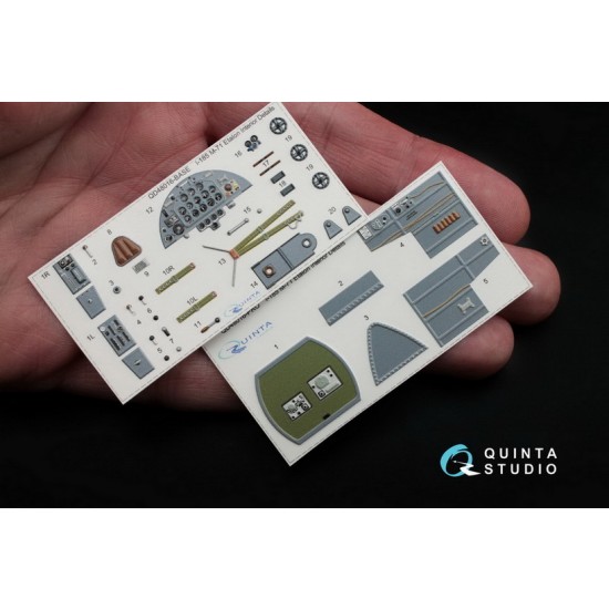 1/48 Polikarpov I-185 Interior Detail Set (on decal paper) for ARK Kit 1/48 Polikarpov I-185 Interior Detail Set (on decal paper) for ARK Kit