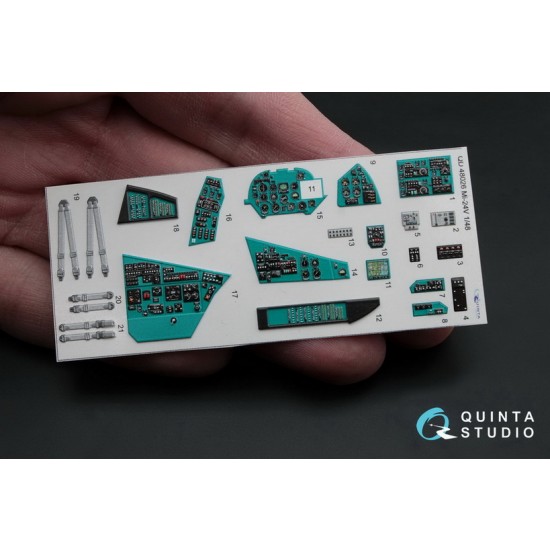 1/48 Mi-24V Interior Detail Set (on decal paper) for Zvezda Kit 1/48 Mi-24V Interior Detail Set (on decal paper) for Zvezda Kit