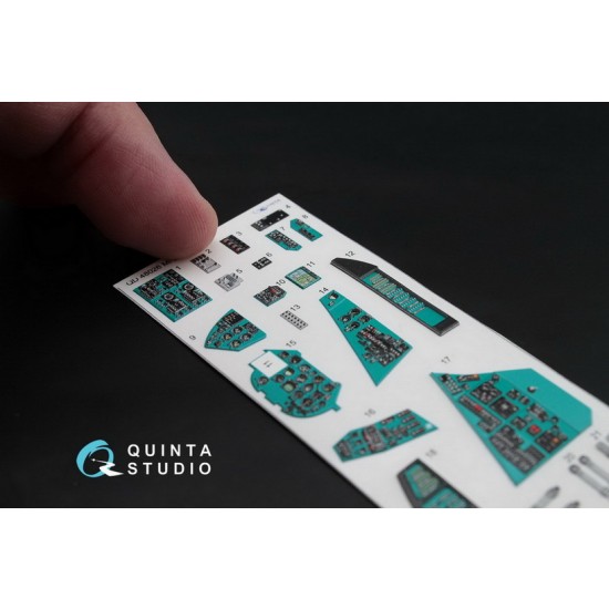 1/48 Mi-24V Interior Detail Set (on decal paper) for Zvezda Kit 1/48 Mi-24V Interior Detail Set (on decal paper) for Zvezda Kit