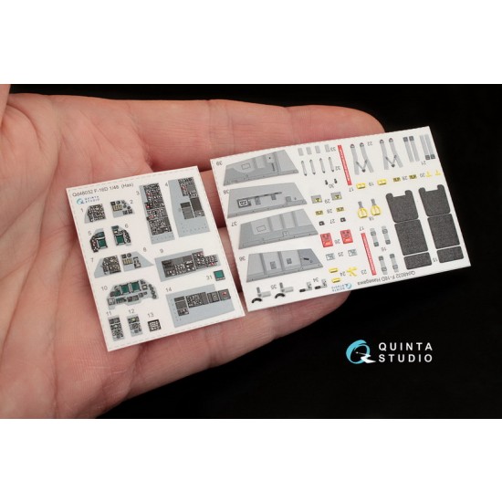 1/48 F-16D Interior Detail Set (on decal paper) for Hasegawa Kit 1/48 F-16D Interior Detail Set (on decal paper) for Hasegawa Kit