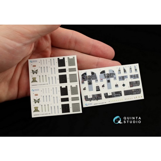 1/48 F-15D Interior Detail Set (on decal paper) for Great Wall Hobby Kit 1/48 F-15D Interior Detail Set (on decal paper) for Great Wall Hobby Kit