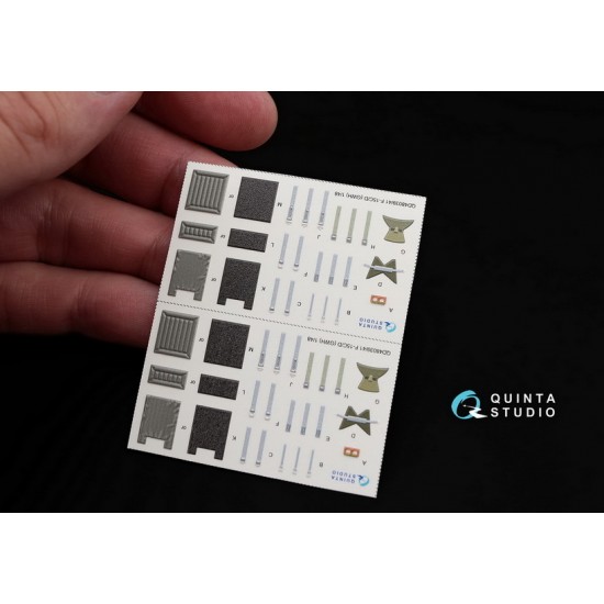 1/48 F-15D Interior Detail Set (on decal paper) for Great Wall Hobby Kit 1/48 F-15D Interior Detail Set (on decal paper) for Great Wall Hobby Kit