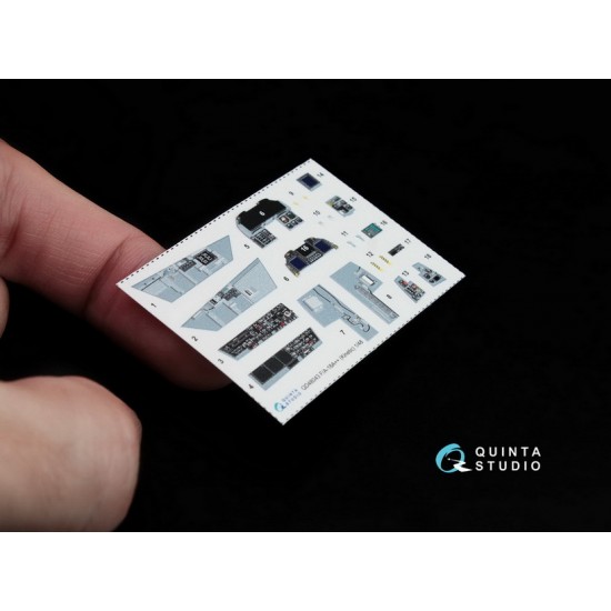 1/48 F/A-18A++ Interior Detail Set (on decal paper) for Kinetic Kit 1/48 F/A-18A++ Interior Detail Set (on decal paper) for Kinetic Kit