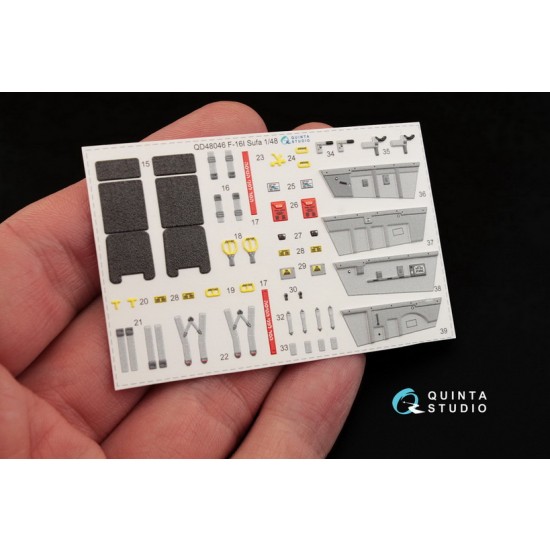 1/48 F-16I Interior Detail Set (on decal paper) for Hasegawa Kit 1/48 F-16I Interior Detail Set (on decal paper) for Hasegawa Kit