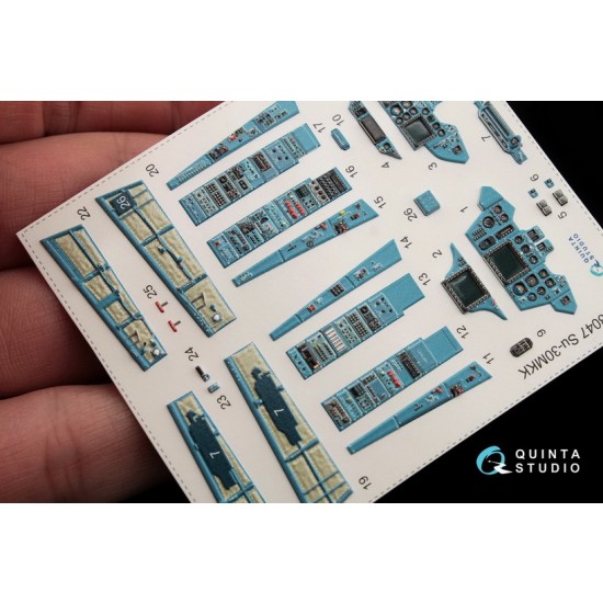 1/48 Su-30Mkk Interior Detail Set (on decal paper) for Hobbyboss Kit 1/48 Su-30Mkk Interior Detail Set (on decal paper) for Hobbyboss Kit