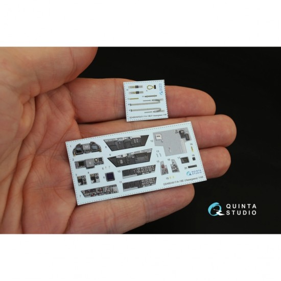 1/48 F/A-18E Interior Detail Set (on decal paper) for Hasegawa Kit 1/48 F/A-18E Interior Detail Set (on decal paper) for Hasegawa Kit