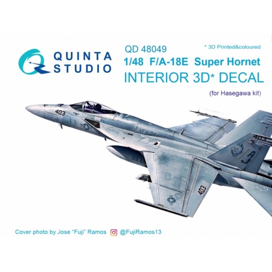 1/48 F/A-18E Interior Detail Set (on decal paper) for Hasegawa Kit 1/48 F/A-18E Interior Detail Set (on decal paper) for Hasegawa Kit